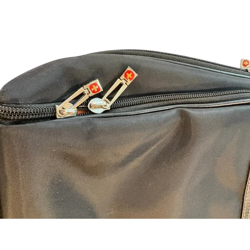 Wenger Rhea Black Nylon Laptop Business Tote Bag‎ Y2k Liner Office Siren 17